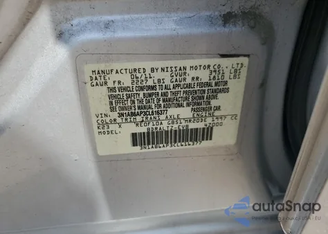 2012 Nissan Sentra 2.0 from USA, damaged, VIN 3N1AB6AP3CL616377